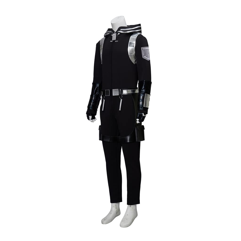 iSHOWcos My Hero Academia World Heroes Mission Cosplay Costume - Black Winter Battle Suit for Anime Conventions & Halloween Cosplay