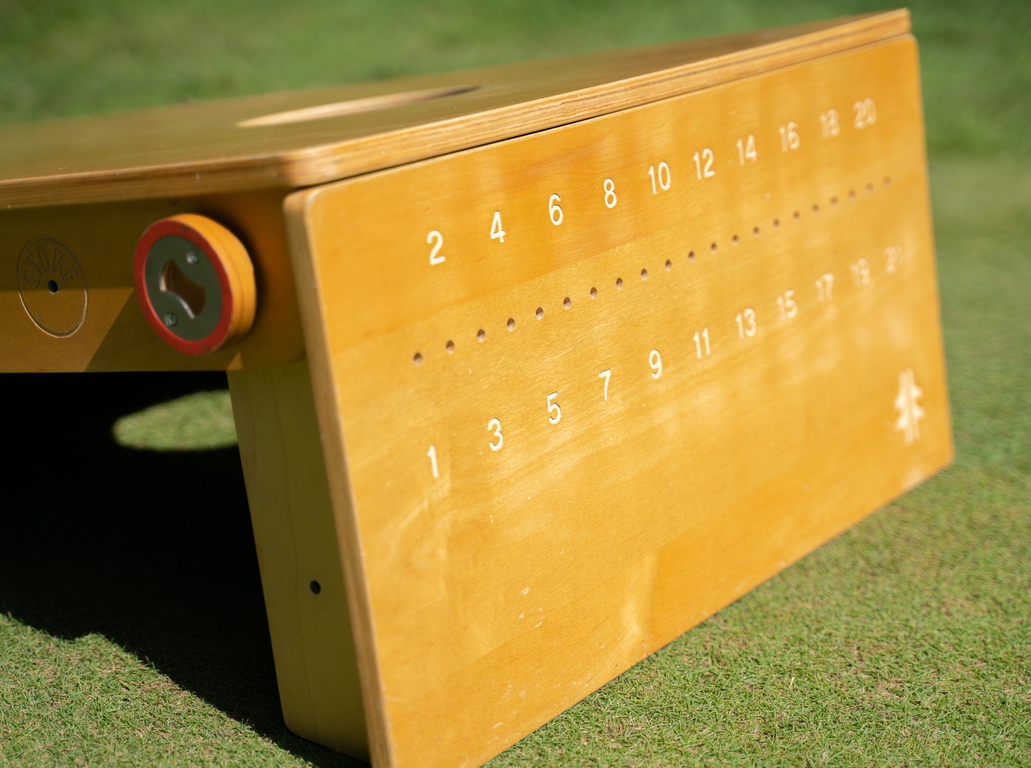 Autside x Criquet Natural Wooden Bags & Boards Set - Premium Cornhole Game for Outdoor Parties, Backyard BBQ, and Tailgating