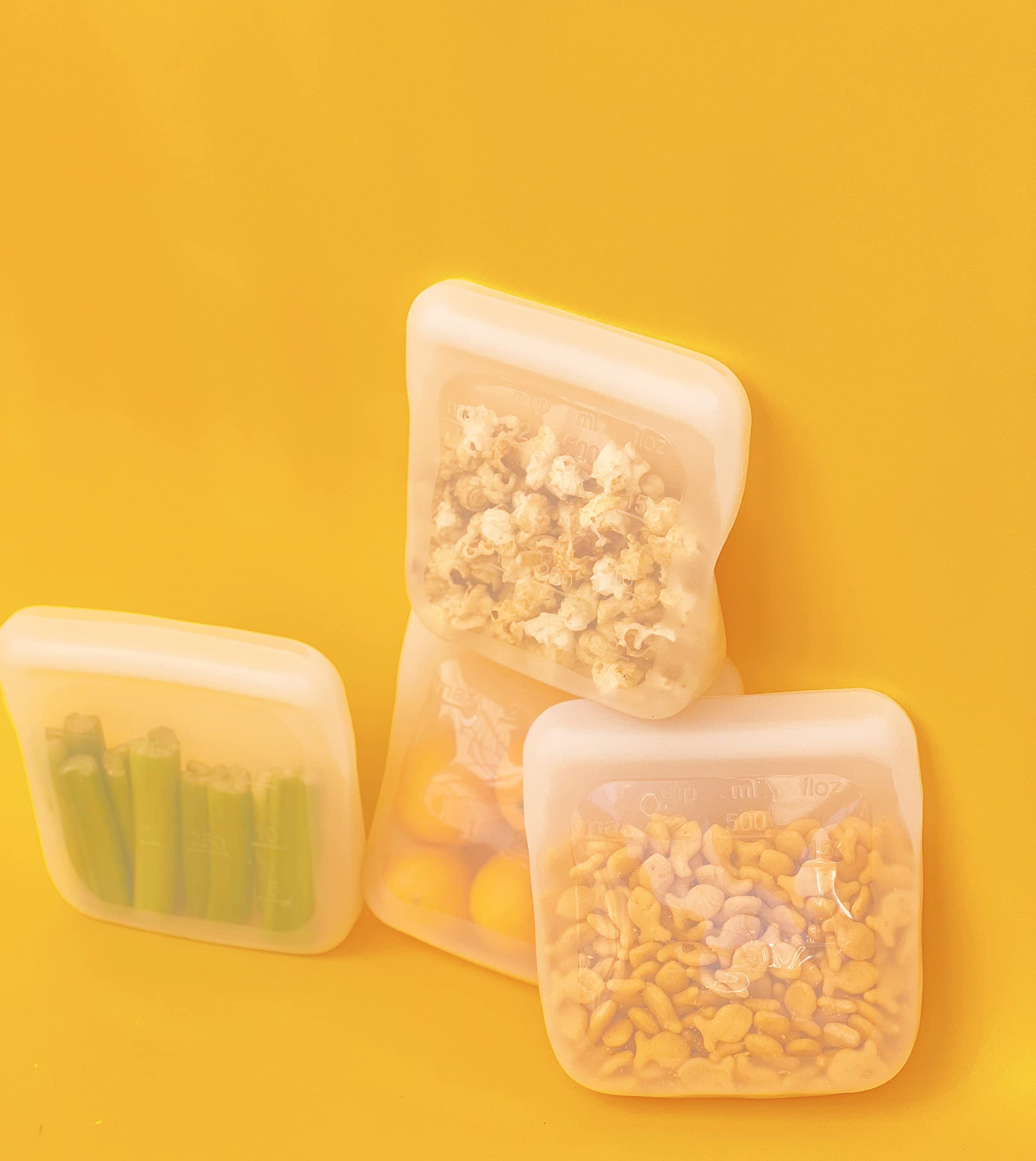 Premium Platinum Silicone Reusable Breast Milk Storage Bags - 4-Pack Large Leakproof Freezer Bags for Breastmilk Collection & Snack Storage | BPA-Free, Eco-Friendly, Dishwasher Safe | Perfect for Nursing Moms, Baby Food, Meal Prep & On-the-Go Snacks