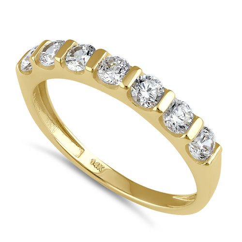 14K Solid Gold Cubic Zirconia Engagement Ring for Women - Elegant & Timeless Wedding Band, Promise Ring, or Anniversary Gift