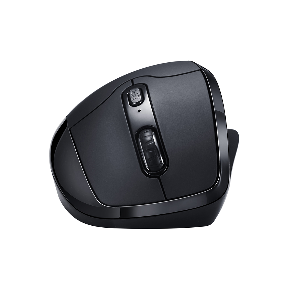 Newtral 3 Wireless Mouse - Ergonomic Bluetooth Computer Mouse with Silent Click, 2.4G USB Receiver for Laptop, PC, Mac - Black | Perfect for Office, Home & Travel Use