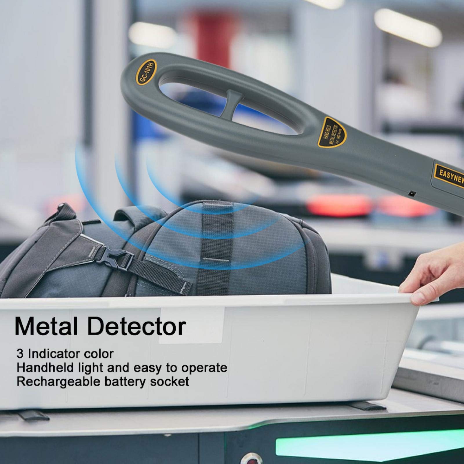 EVTSCAN High-Sensitivity Handheld Metal Detector Scanner - Professional Security Tool for Airport, School & Event Safety Checks