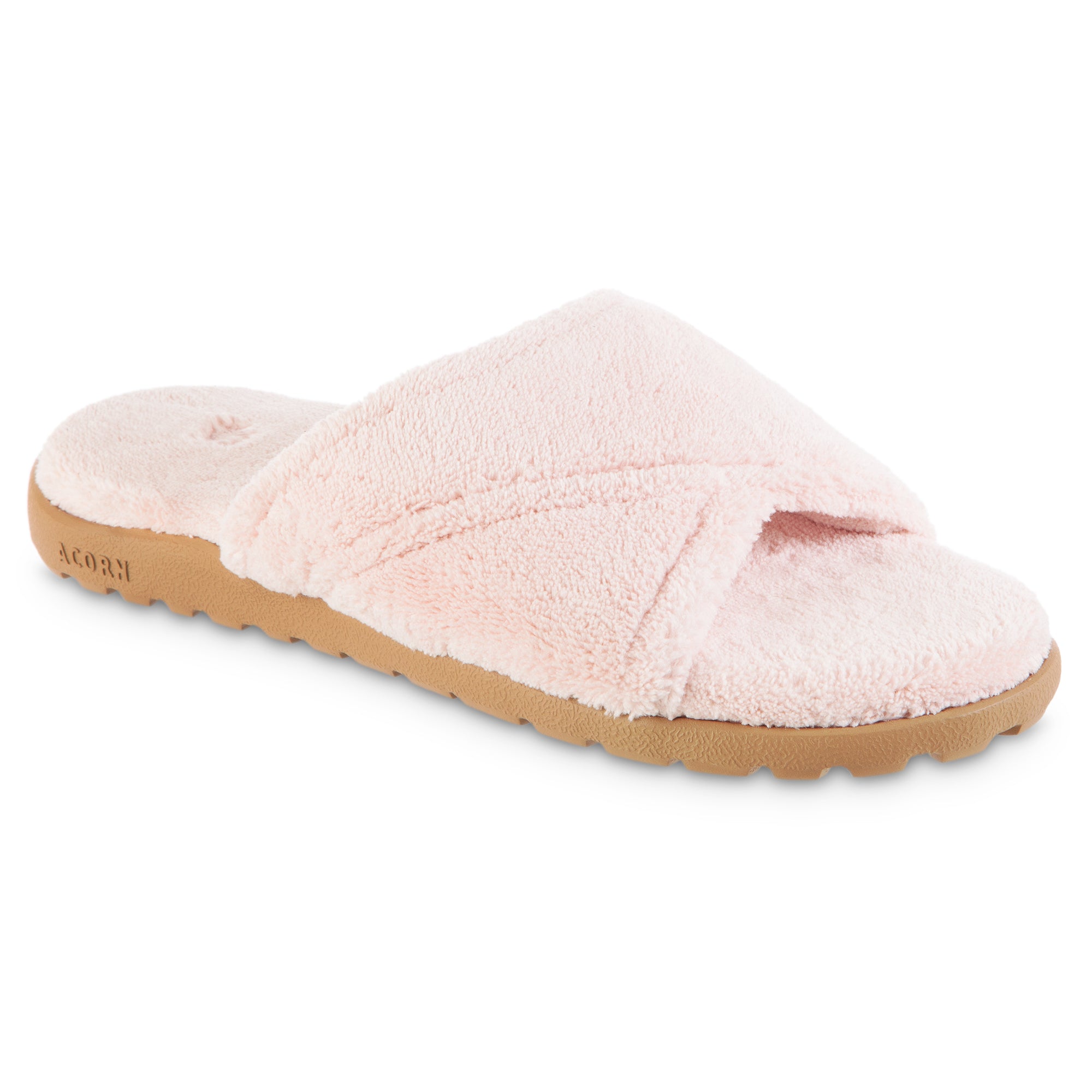 Women's Comfortable Sunday Spa Cross Wrap Slide Sandals with Everywear® Technology - Perfect for Relaxation, Lounging & Home Wear