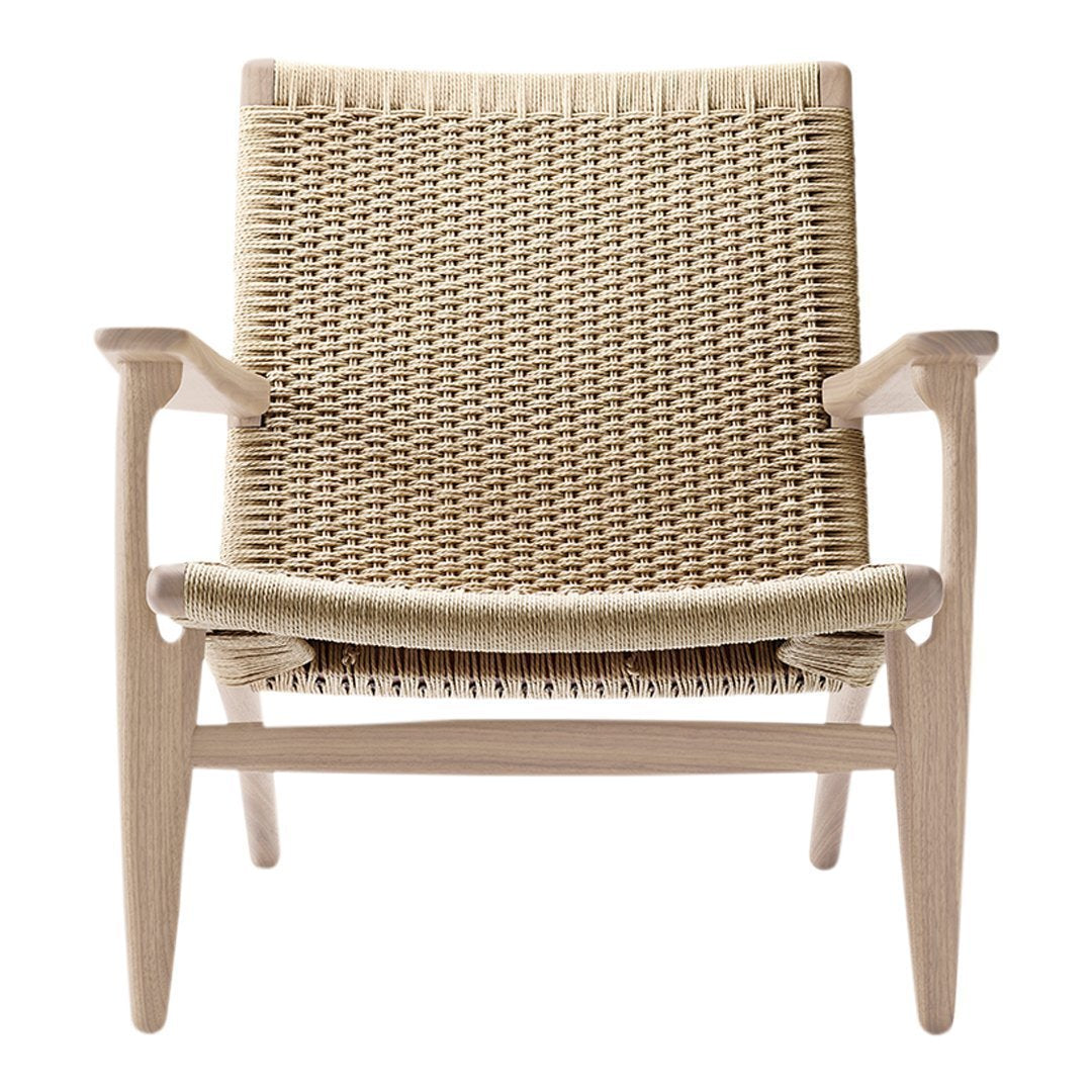 Hans Wegner CH25 Easy Chair - Mid-Century Modern Lounge Chair for Living Room, Office & Reading Nook - Premium Teak Wood & Paper Cord Design