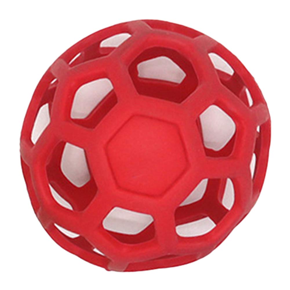 Durable Chew-Resistant Hollow Dog Toy Tennis Ball - Eco-Friendly Rubber Puzzle Ball for Biting, Scratching & Play - Perfect for Fetch, Training & Interactive Pet Games