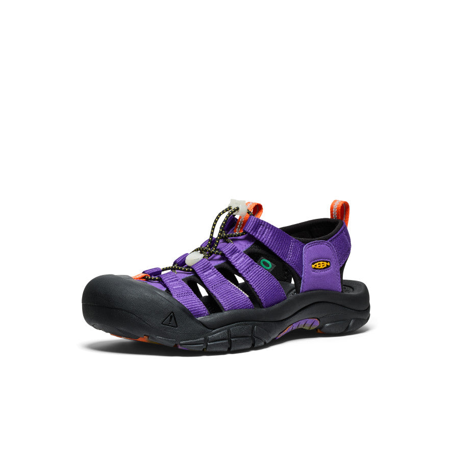 Men's Newport Retro Sandal x An Ko Rau - Comfortable Purple Casual Sandals for Walking & Beach | Summer Outdoor Footwear