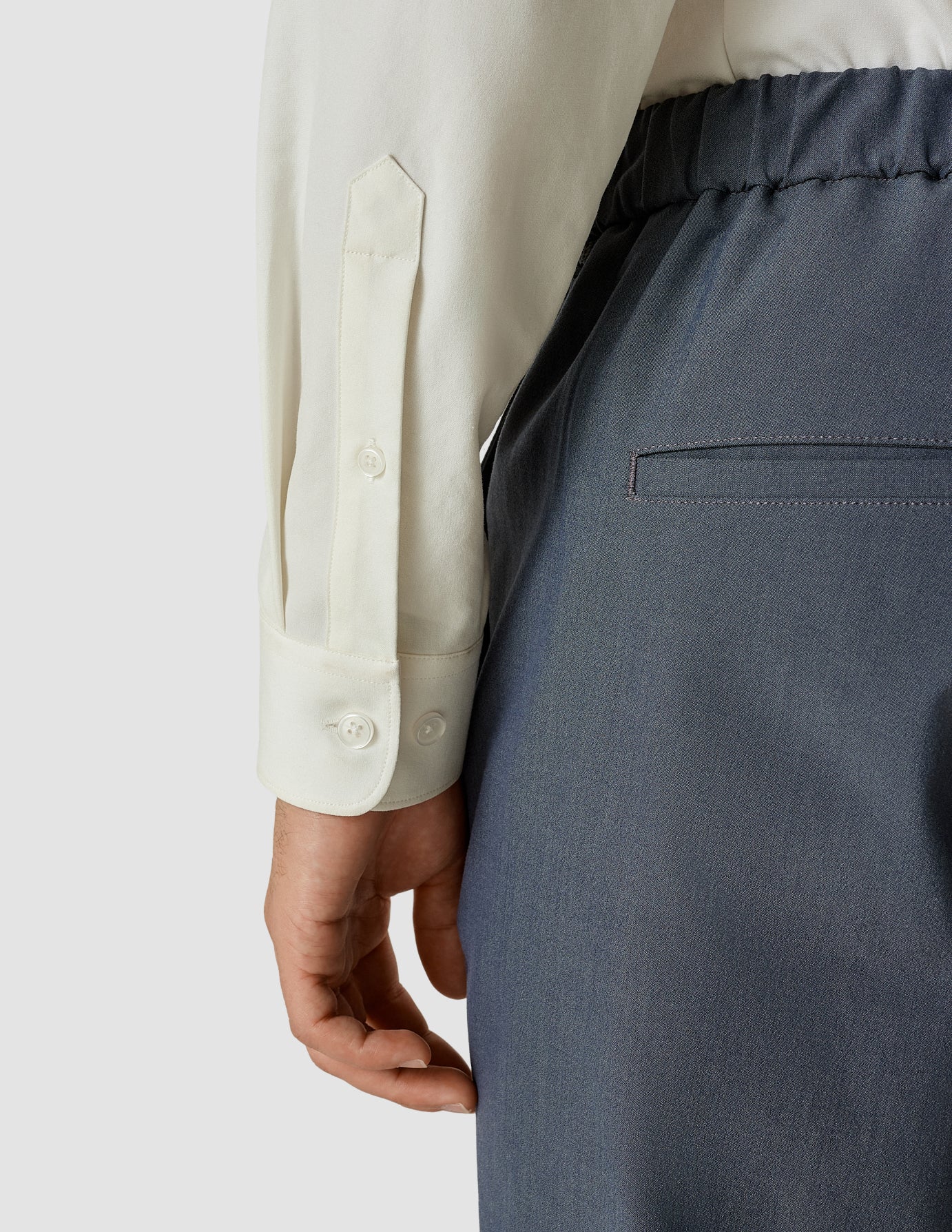 Premium Tech Linen Mandarin Collar Long Sleeve Shirt for Men - Breathable White Button Down Shirt - Perfect for Business Casual, Office Wear & Summer Outfits