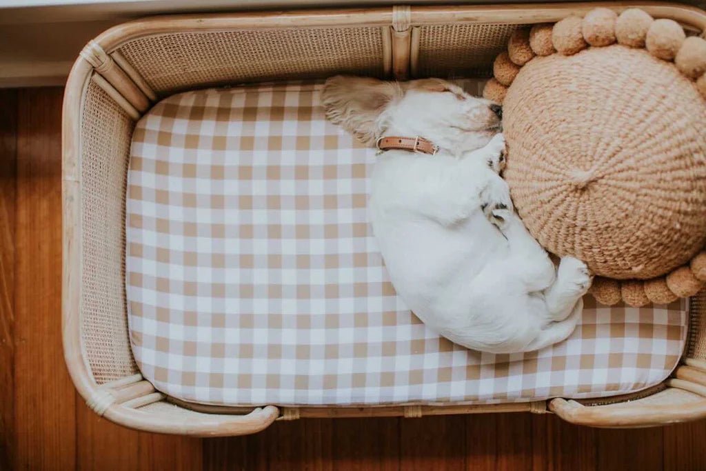 Premium Dog Bed Sheet Cover for Rattan Beds - Washable, Breathable Pet Bed Protector - Perfect for Indoor/Outdoor Use in Living Room, Patio or Kennel