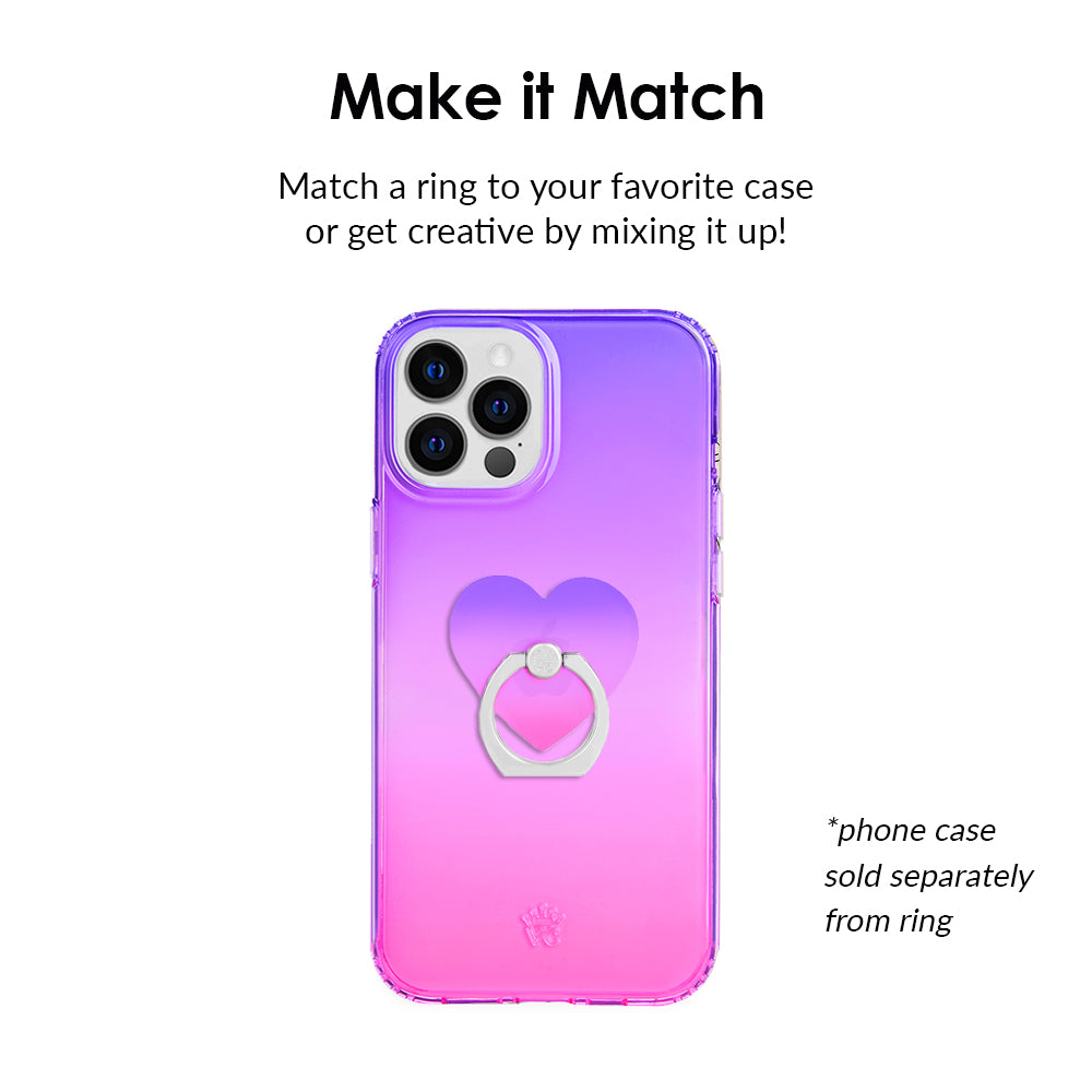 Violet Ombre Phone Ring Holder - Stylish & Secure Grip for Smartphones - Perfect for Selfies, Videos, and Hands-Free Use