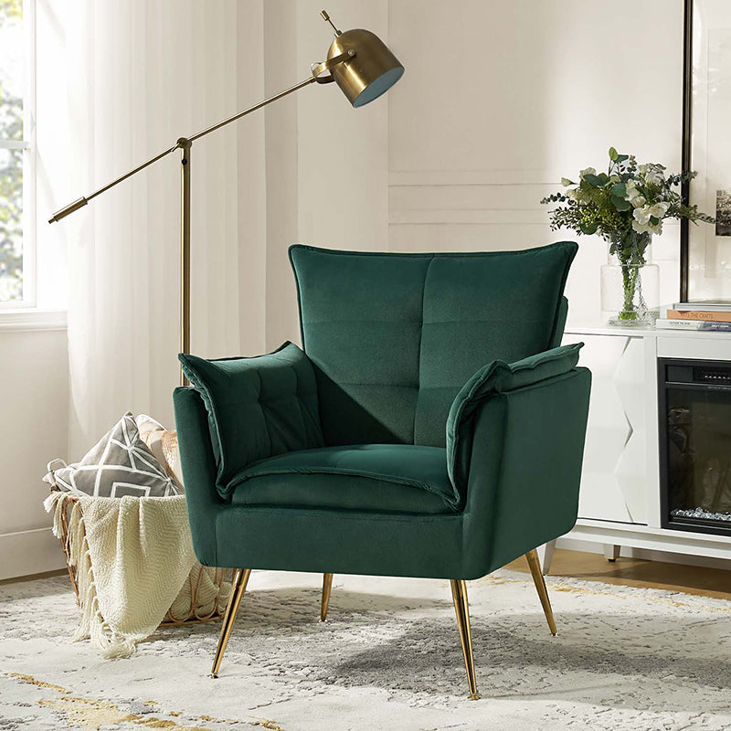 Jaxon Plush Armchair - Ultra Soft Comfortable Lounge Chair for Living Room, Bedroom, or Office - Perfect for Relaxing, Reading & Napping