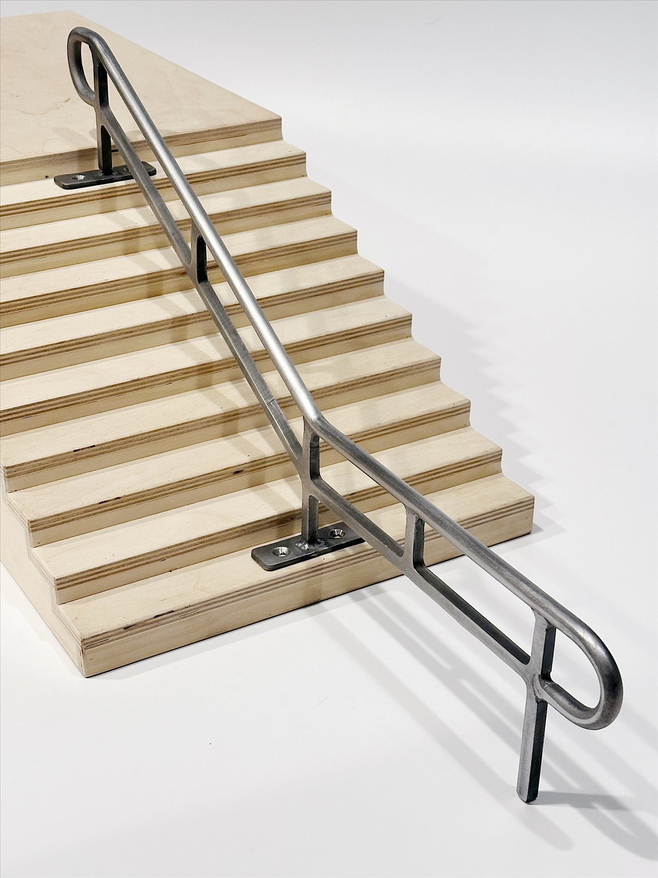 Grind Right Fingerboard Rail - Round 10 Stair Long Donger Skateboard Training Tool for Finger Tricks & Skate Practice - Perfect for Indoor Skateboarding & Fingerboard Enthusiasts