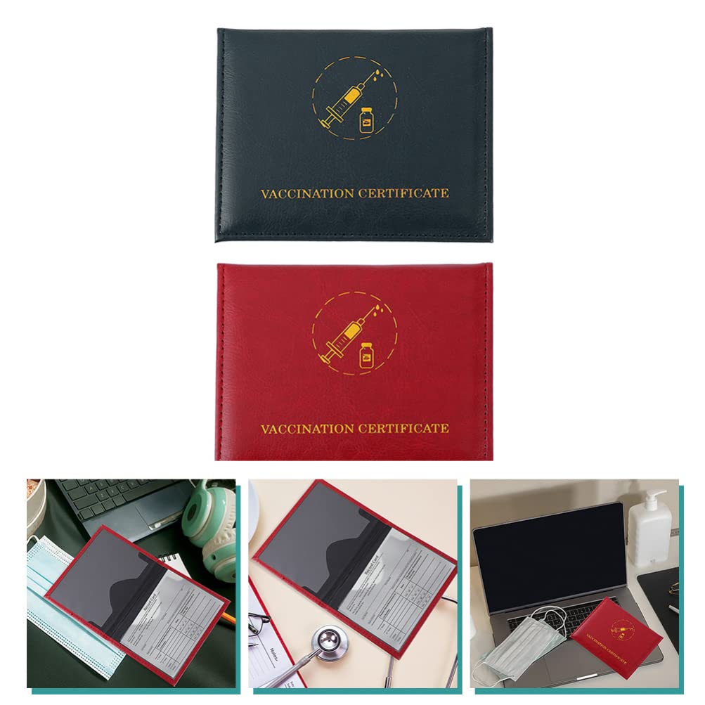 Premium 2-Pack Leather Card Holder Set - Durable Card Protectors & Organizers for Credit Cards, ID, Business Cards - Perfect for Travel, Office & Everyday Use