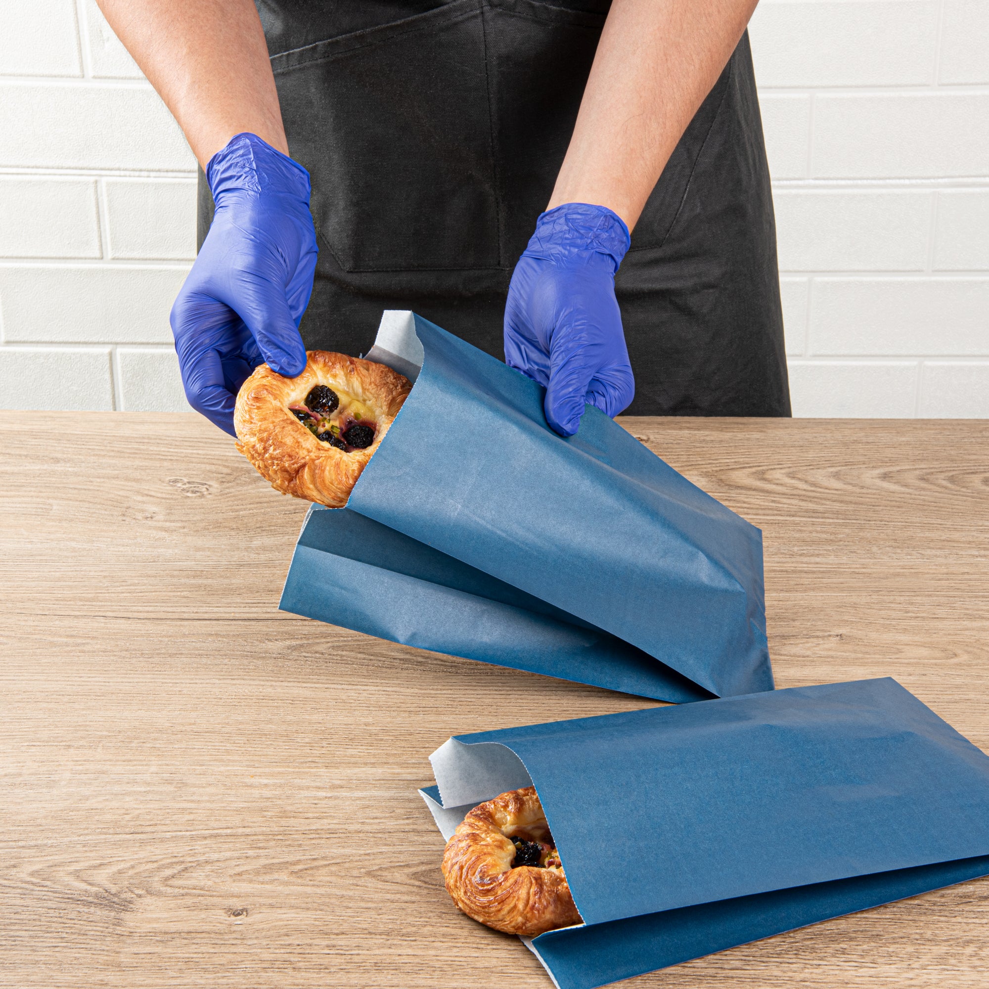 Premium Midnight Blue French Fry & Snack Bags - 7