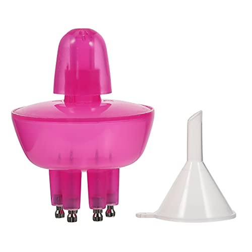 EXCEART Hair Dye Applicator Kit - 1 Set Root Touch Up Comb, Styling Brush & Bottle with Funnel (Pink) - Perfect for At-Home Hair Coloring & Salon Styling
