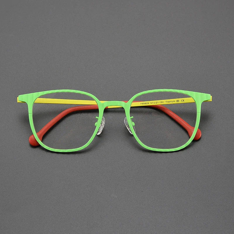 Harbin Square Titanium Glasses Frame - Lightweight & Durable Eyewear for Men & Women | Perfect for Reading, Driving & Fashion Accessories