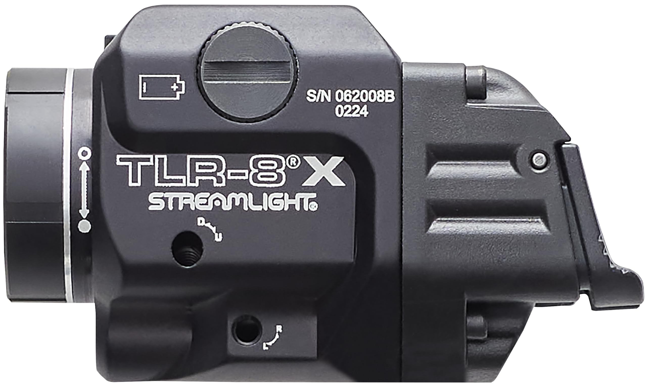 Streamlight 69414 TLR-8 X 500-Lumen Tactical Weapon Light with Red Laser - Compatible with Glock, SIG Sauer & More | Includes Mounting Kit & Keys for Handguns | Perfect for Home Defense, Law Enforcement & Tactical Training