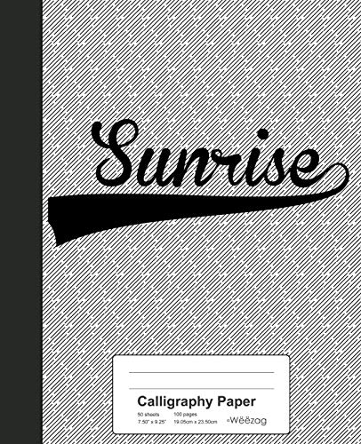 Premium Calligraphy Paper Notebook - Weezag SUNRISE Series for Hand Lettering & Brush Pen Art | Perfect for Beginners, Artists & Calligraphy Practice at Home, School or Office