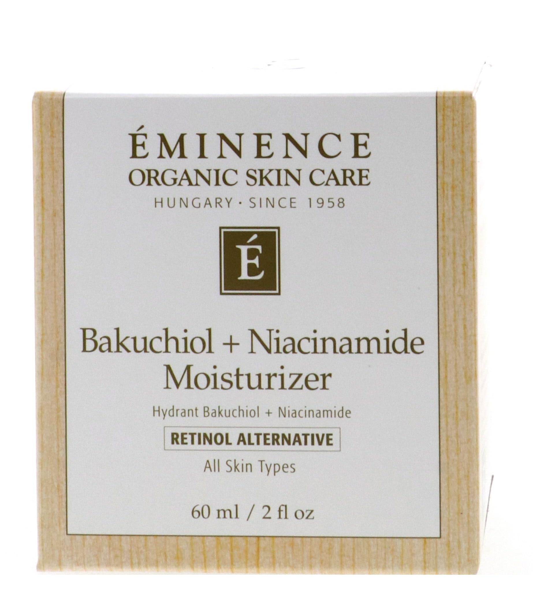 Eminence Bakuchiol + Niacinamide Face Moisturizer for Men & Women - 2 oz Hydrating Cream for Dry Skin, Anti-Aging & Brightening - Day & Night Skincare Routine