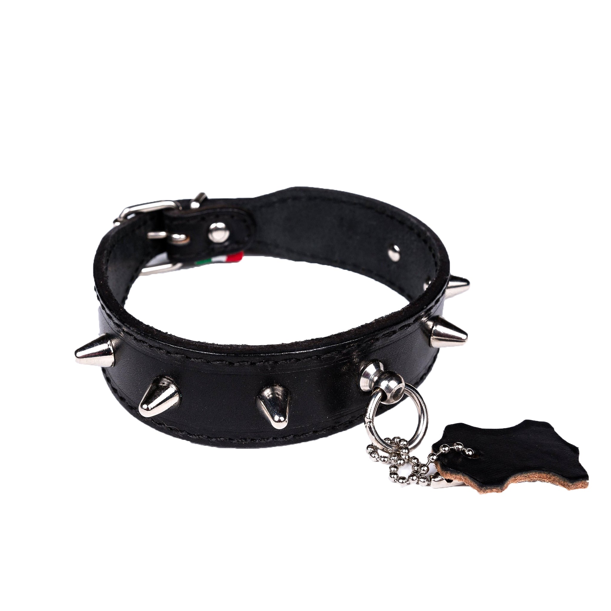 European Leather Studded Cone Collar for Small Dogs - Pet Recovery Collar After Surgery, Vet Recommended for Wound Protection & Healing