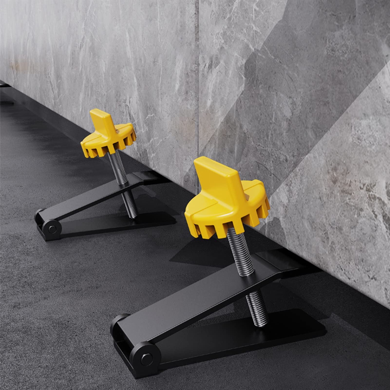 OVLIN Manual Tile Leveling System - Adjustable Tile Height Regulator, Spacer & Positioner for Professional Tile Installation - Perfect for Floors, Walls & DIY Home Renovation Projects