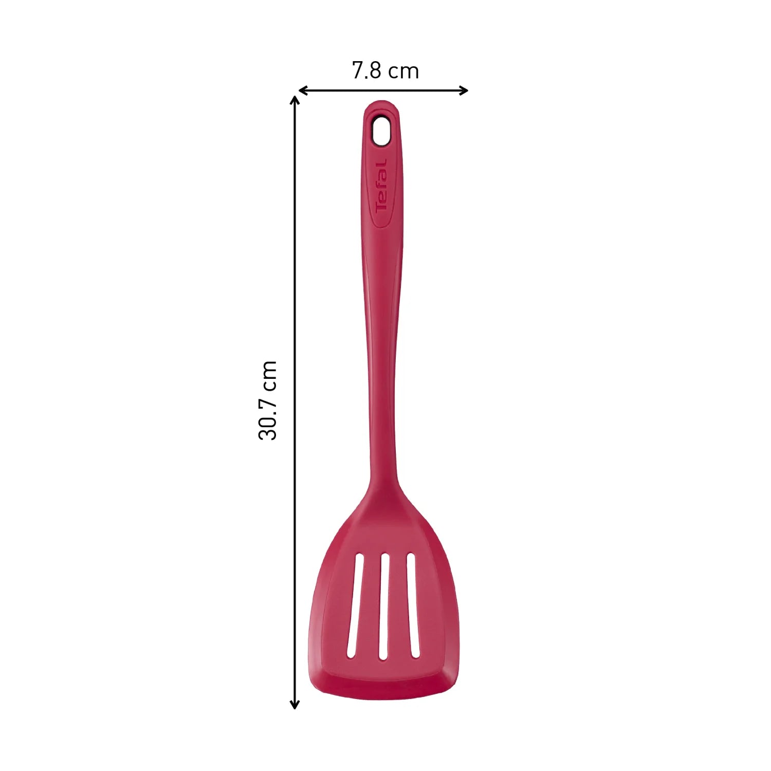 Tefal Ingenio Proflex Silicone Slotted Turner - Heat Resistant Kitchen Spatula for Flipping Pancakes, Burgers & Eggs - Perfect for Nonstick Cookware (Model K1190314)