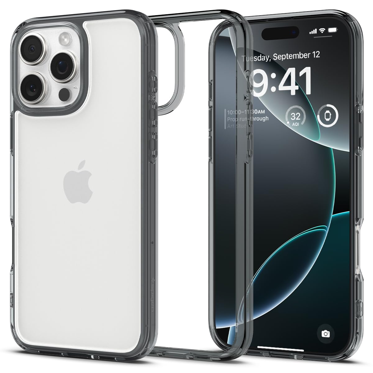 Spigen Ultra Hybrid Case for iPhone 16 Pro - Space Crystal | Shockproof & Scratch-Resistant Protection | Perfect for Everyday Use, Travel & Outdoor Activities