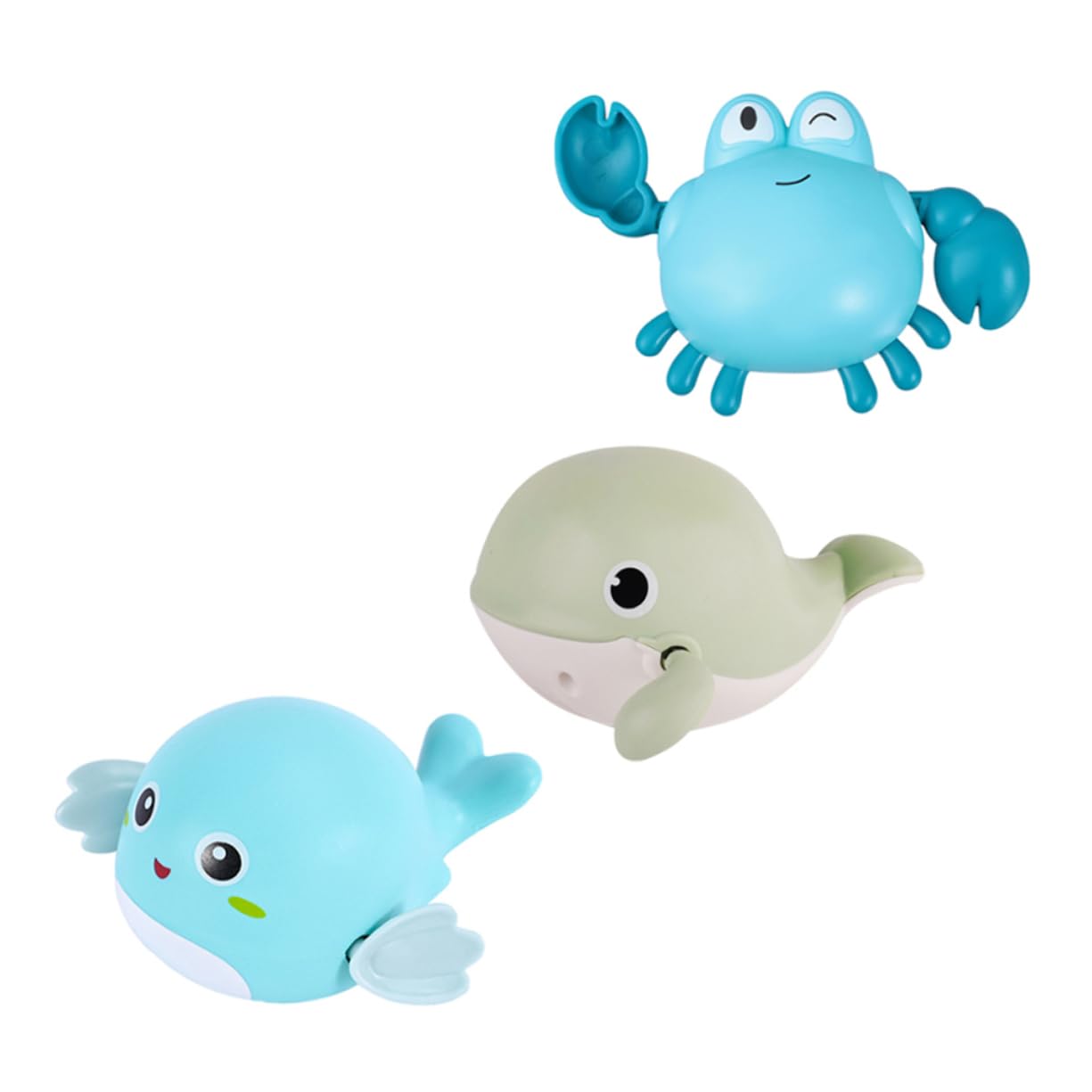 DRESSOOS 3-Piece Fun Bath Toys for Kids - Durable Bathtub Play Set for Toddlers & Children - Perfect for Bath Time Fun, Sensory Play & Water Learning Activities