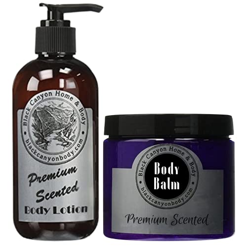 Black Canyon Gardenia & Orange Zest Scented Body Lotion and Natural Body Balm Set - Hydrating Moisturizer for Dry Skin, Perfect Gift for Women, Ideal for Daily Use & Spa Nights