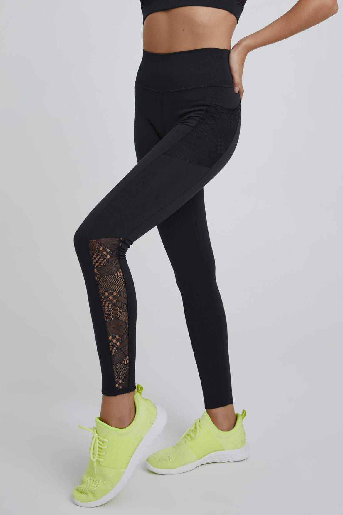 Monae Pocket Leggings for Women - Solid Black High Waist Yoga Pants with Side Pockets - Perfect for Running, Workout, Gym & Everyday Wear