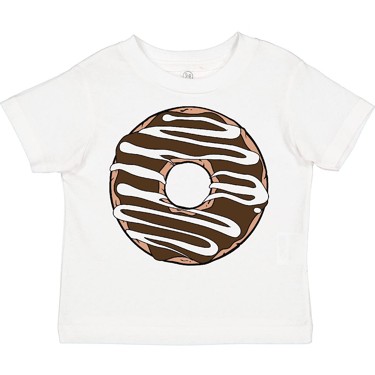 Inktastic Chocolate Donut Toddler T-Shirt - Cute Doughnut with Icing & Frosting Design - Soft Cotton Kids Tee for Birthday Parties, Donut-Themed Events & Casual Wear