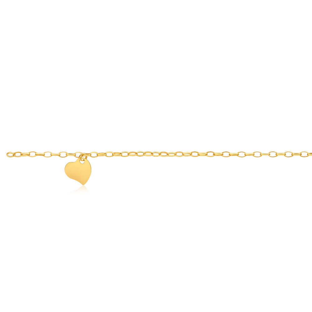 9ct Yellow Gold Silver Filled Belcher Ankle Bracelet for Women - Elegant Anklet Jewelry for Beach, Party & Everyday Wear