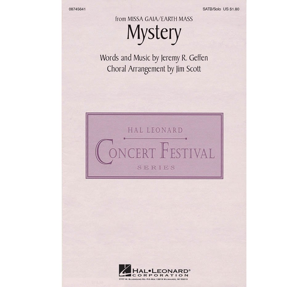 Hal Leonard Mystery (from Missa Gaia/Earth Mass) SATB Choir & Solo Sheet Music - Arranged by Jim Scott | Perfect for Church Choirs, School Performances & Classical Music Enthusiasts