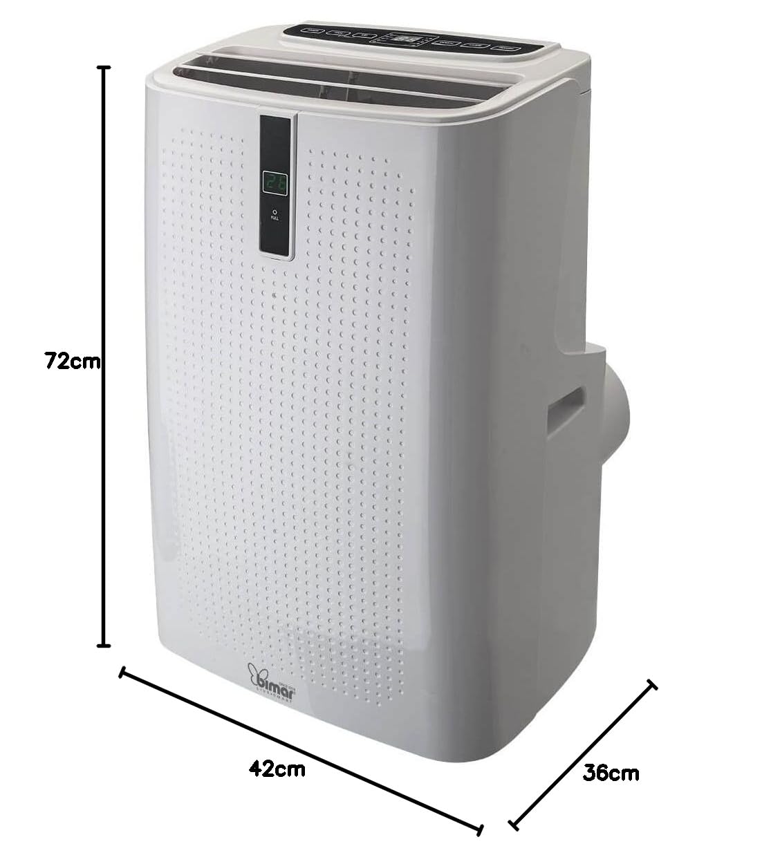Portable Air Conditioner with WiFi, Timer, Remote Control, Wheels & Drain Valve (28L) - Perfect for Home, Office & Small Spaces - Stay Cool Anywhere!