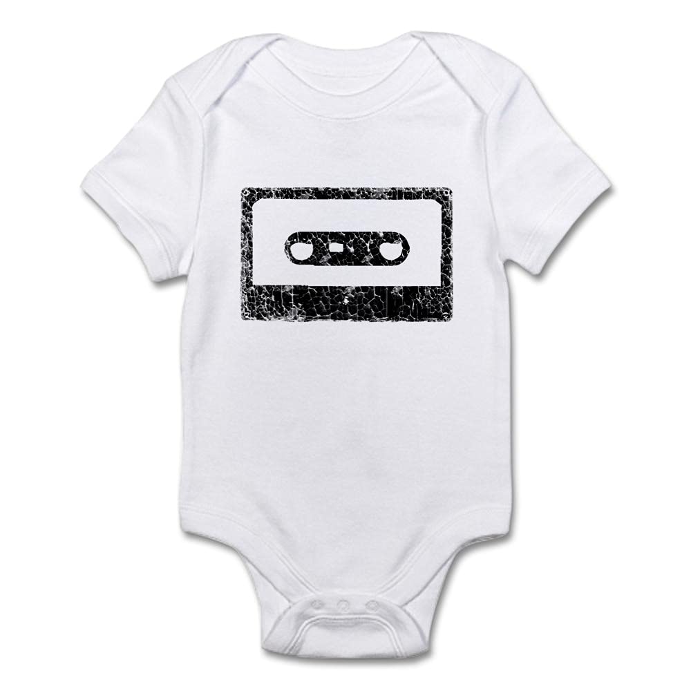 Vintage Cassette Tape Baby Bodysuit - Cute & Soft Infant Onesie for Music Lovers | Perfect for Newborn Photoshoots, Gifts & Music-Themed Events
