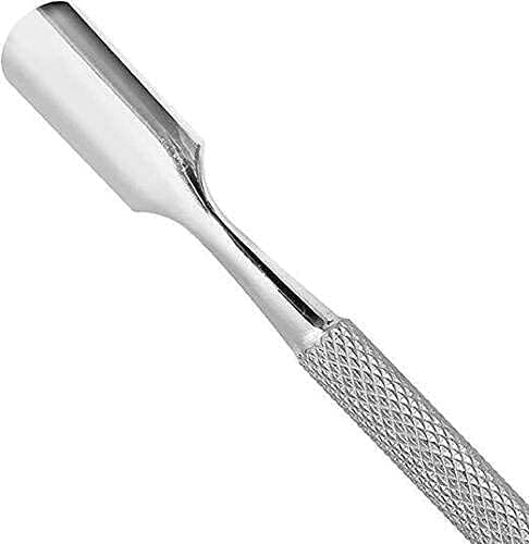 EverGlowy Stainless Steel Cuticle Pusher & Nail Cleaner - Professional Manicure Tool for Dead Skin Removal - Perfect for Home Nail Care & Salon Use