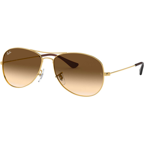 Cockpit Standard Gold/Light Brown Gradient Sunglasses - Stylish UV Protection Shades for Driving, Beach & Outdoor Activities