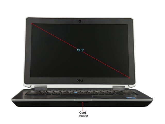 DELL Latitude E6330 13.3-inch Laptop - Intel Core i5-3320M 2.6GHz, 8GB RAM, 320GB HDD, DVD-RW Drive | Business & Office Computing, Remote Work, Student Use