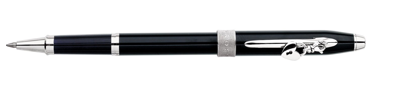 Premium Cross Sentiment Ebony Black Selectip Rolling Ball Pen (AT0415-2) - Smooth Writing for Office, School & Gift Giving
