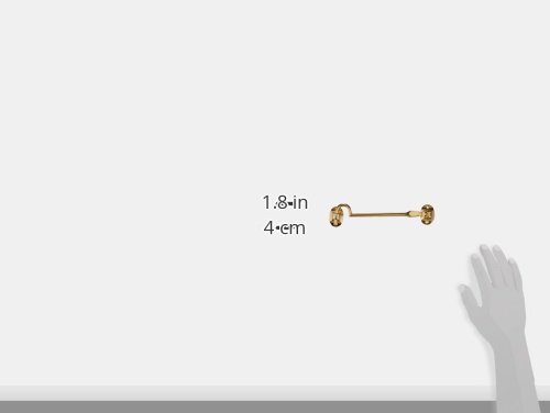 Deltana CHB6U3 6-Inch British Style Cabin Hooks - Heavy Duty Brass Door Hook for Barn Doors, Sheds & Closets - Rust-Resistant Hardware for Home & Outdoor Use