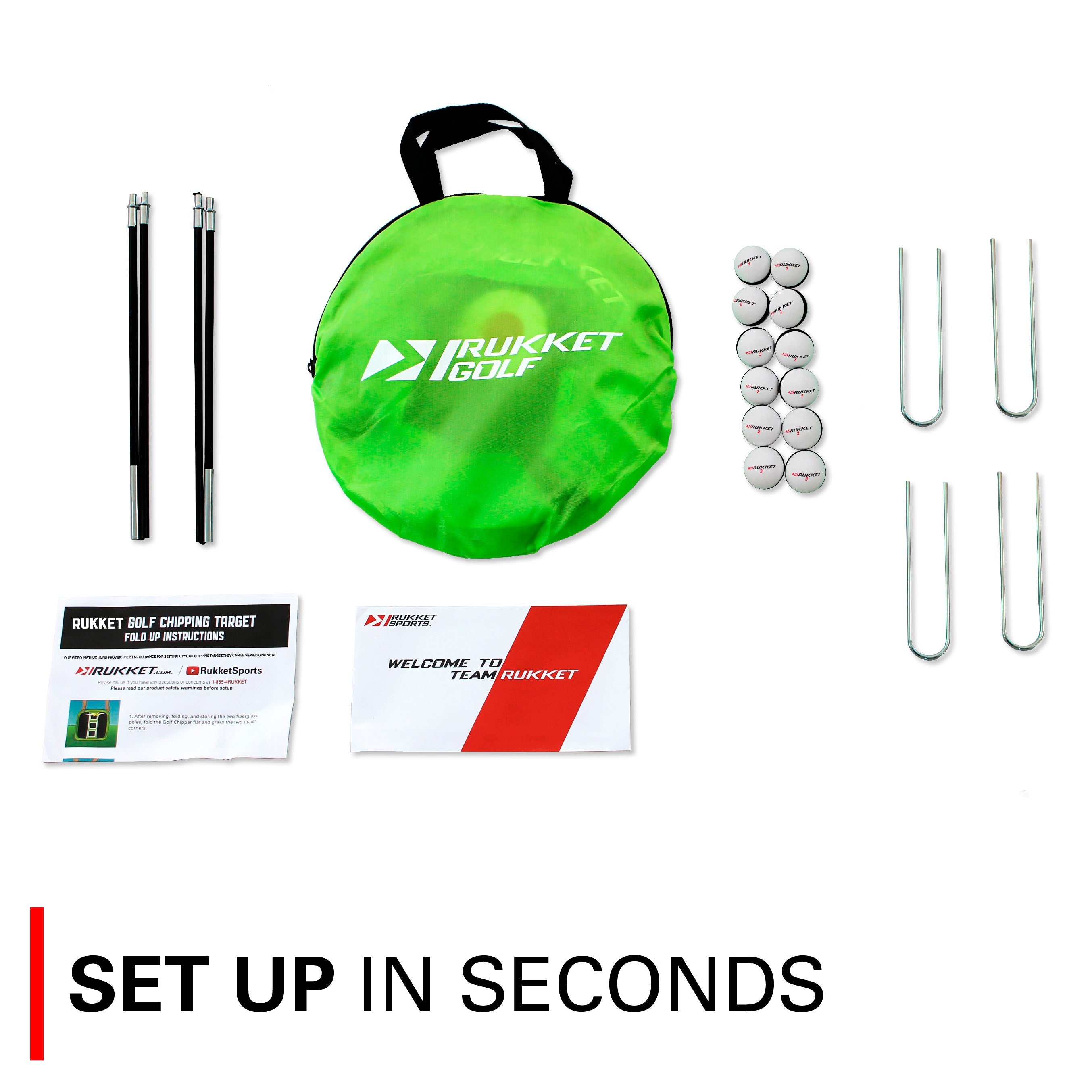 Pop Up Golf Pitching & Chipping Target - Portable Practice Net for Backyard & Driving Range - Improve Short Game Accuracy