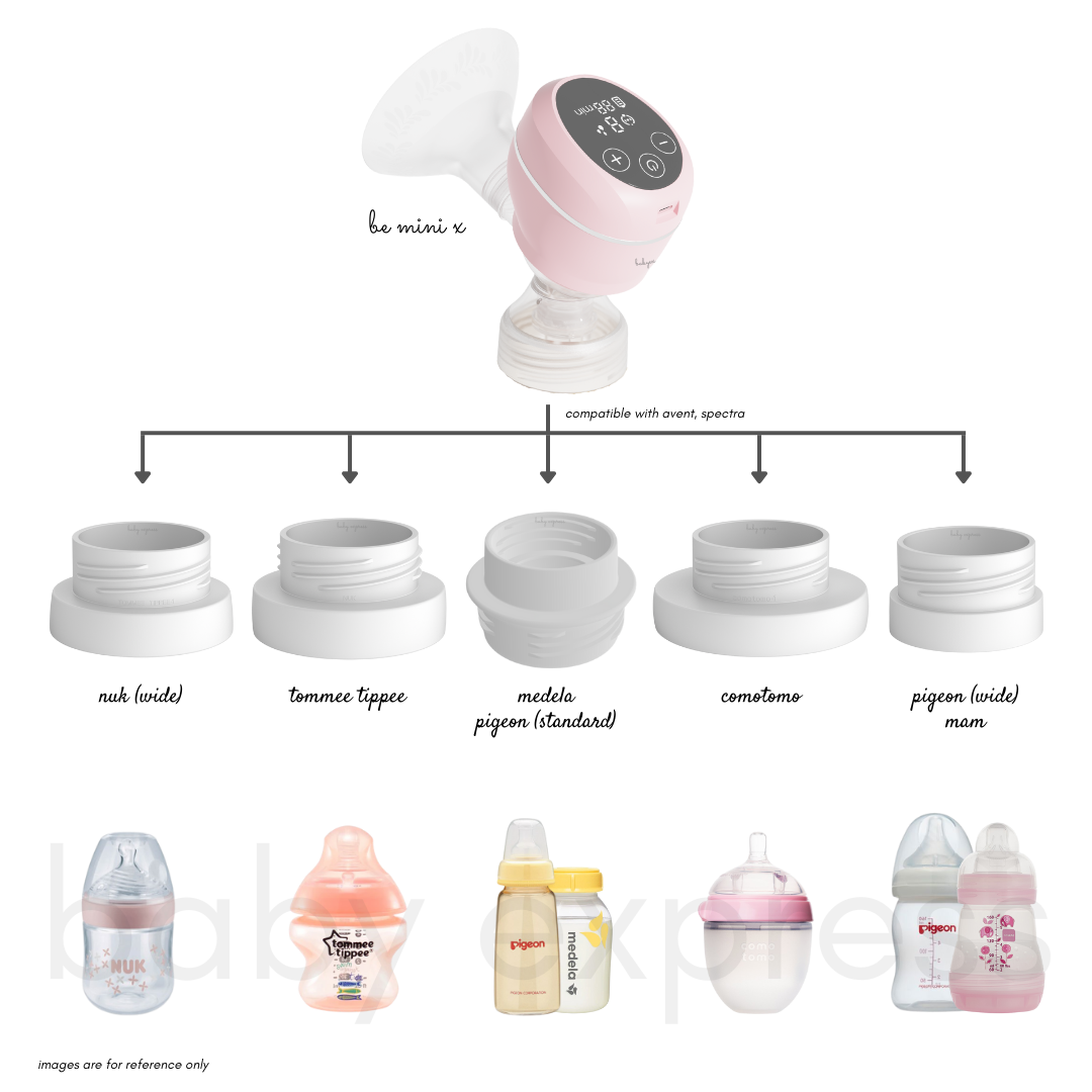 Baby Express Bottle Adapter T (00336) - Universal Baby Bottle Nipple Adapter for Breast Pumps - Perfect for Travel, Daycare & On-the-Go Feeding