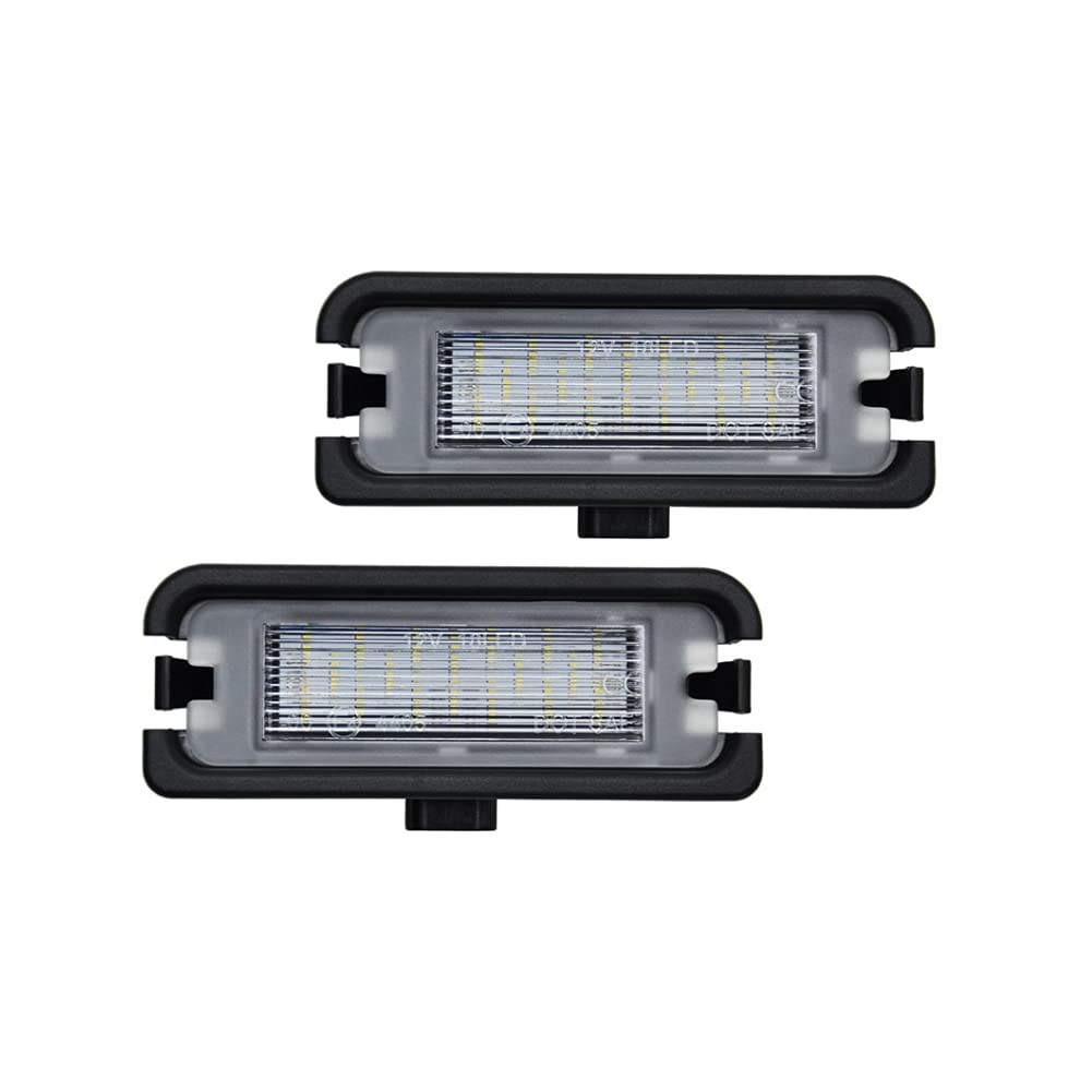 2Pcs LED License Plate Lights for Ford Mustang 2015-2019 - Super Bright SMD Xenon White LED Bulbs, Error Free, Easy Installation - Perfect for Night Driving & Enhanced Vehicle Appearance