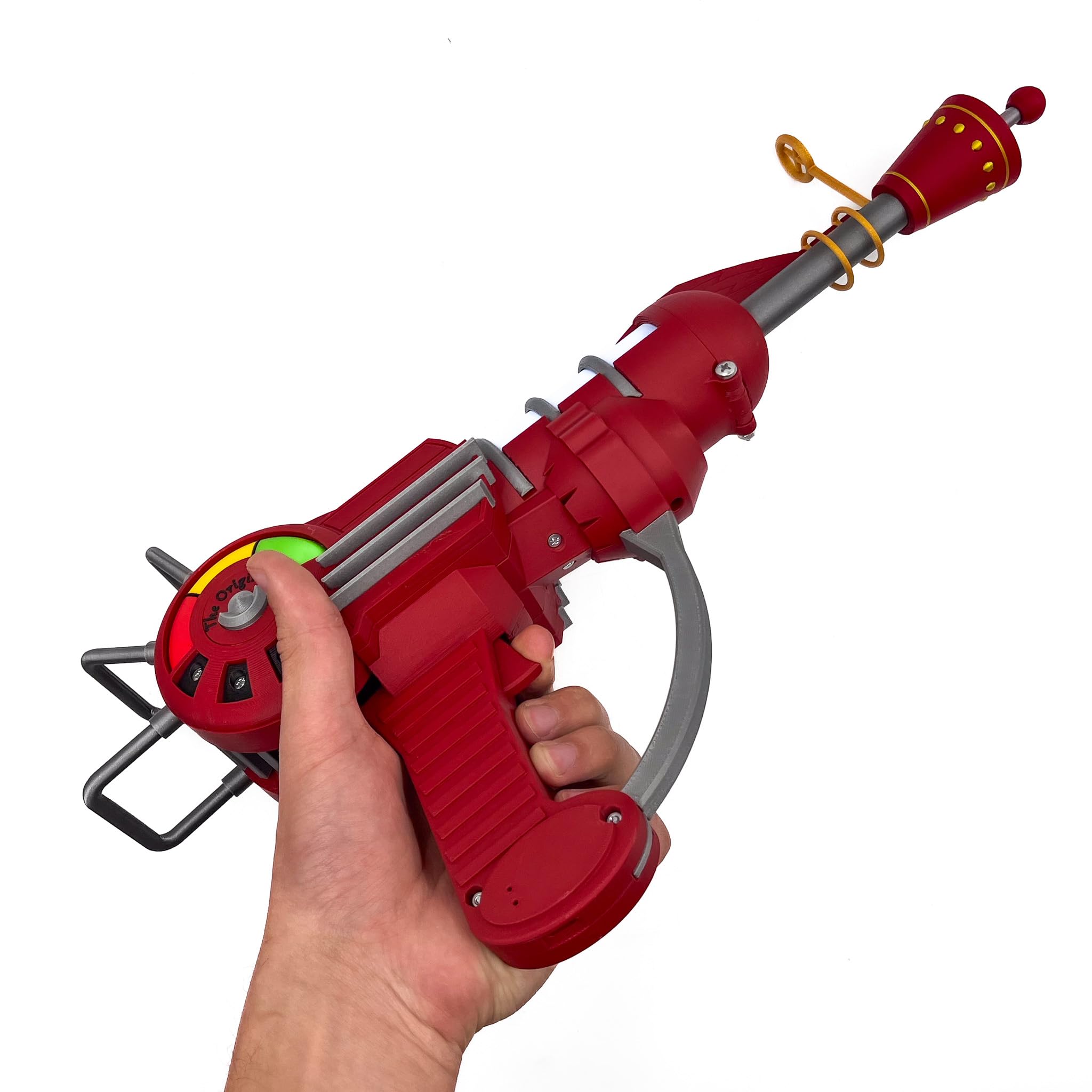 Call of Duty Zombies Ray Gun Replica - Safe & Detailed Cosplay Prop for COD Fans | Perfect for Halloween, Gaming Events & Collectors Display (Includes Zombie Stand)