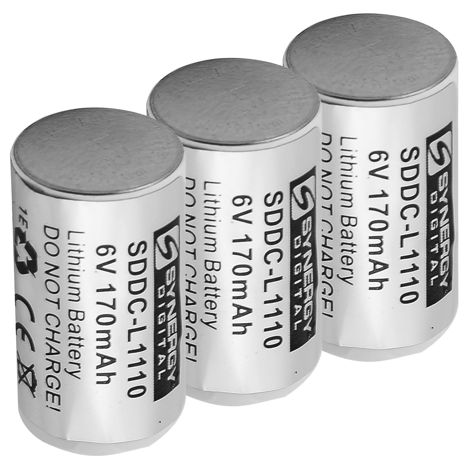 Synergy Digital 6V 160mAh Li-ion Rechargeable Dog Collar Batteries - 3 Pack, Compatible with Pet Stop Ultra Elite Collars | Perfect for Training & Outdoor Adventures