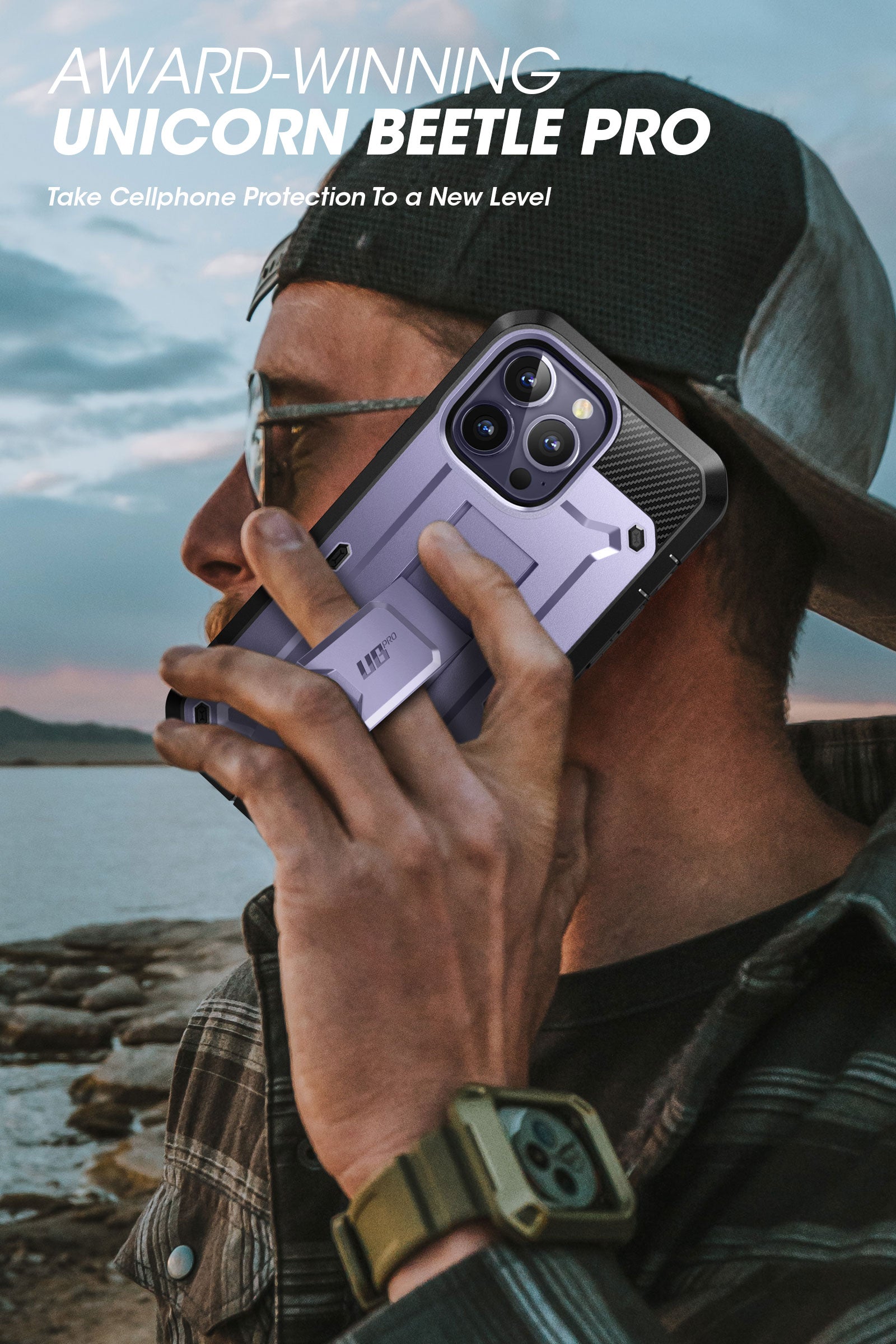 iPhone 14 Pro Max 6.7 Inch Unicorn Beetle PRO Rugged Protective Case - Deep Purple | Shockproof & Drop Proof Cover | Perfect for Outdoor Adventures & Daily Use
