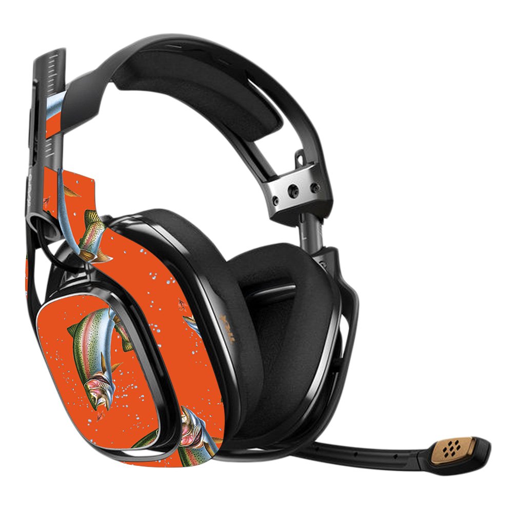Astro A40 3rd Generation Gaming Headset Skin - Trout Collage Vinyl Decal Wrap | Protective & Durable Cover | Easy to Apply & Remove | Made in USA | Perfect for Gaming, Streaming & Esports Tournaments