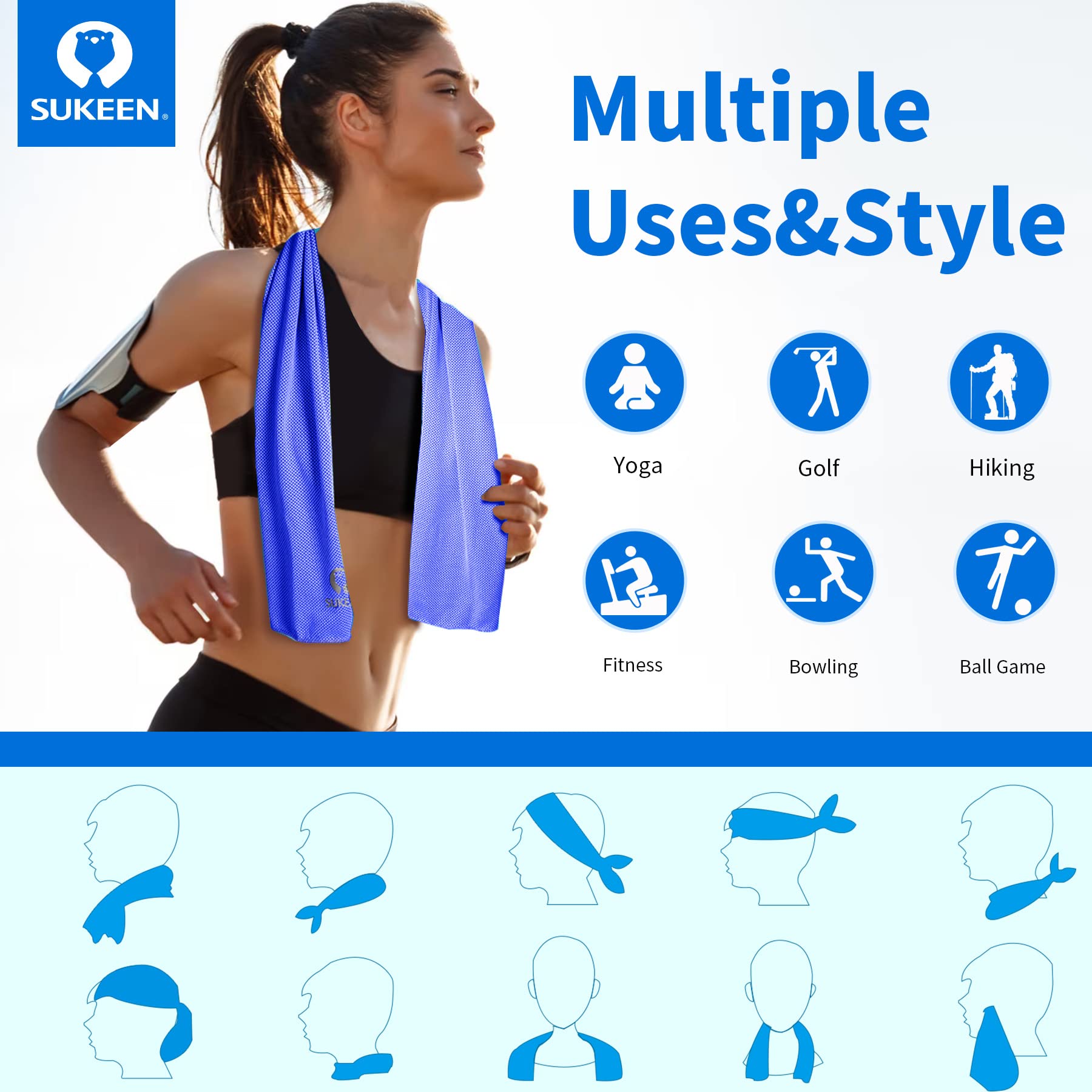4 Pack Cooling Towel (40