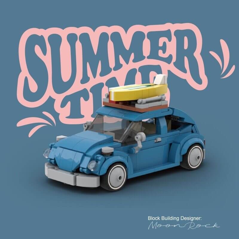 Power Block Summer Time Series Container Model Car - Diecast Toy for Kids & Collectors - Perfect for Playtime, Gifts, and Display