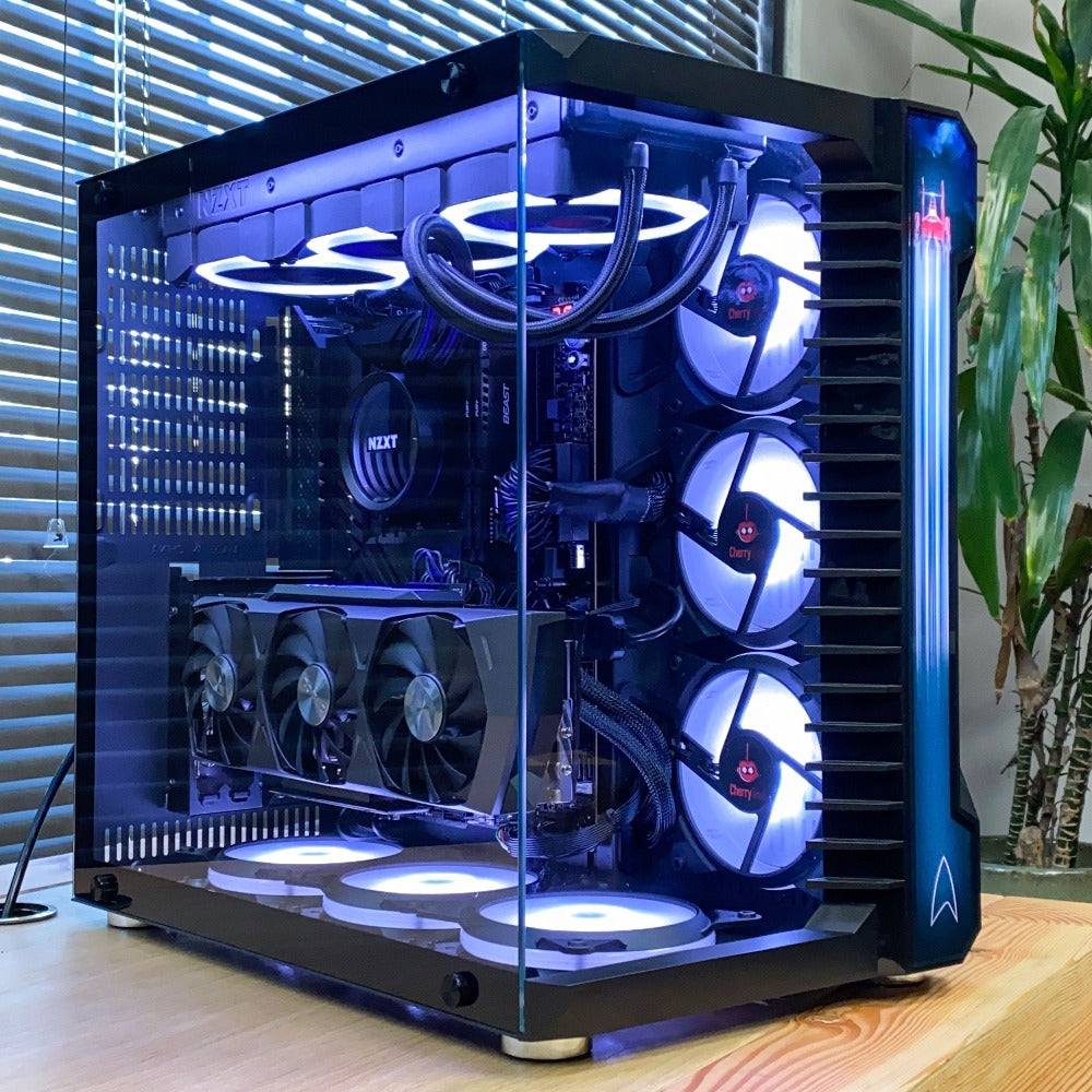 Geek Machine™ Star Trek Edition PC Gaming Case (BLACK) - Perfect for Sci-Fi Fans & Custom Gaming Rigs - Ideal for Star Trek Themed Setups & Collector Displays