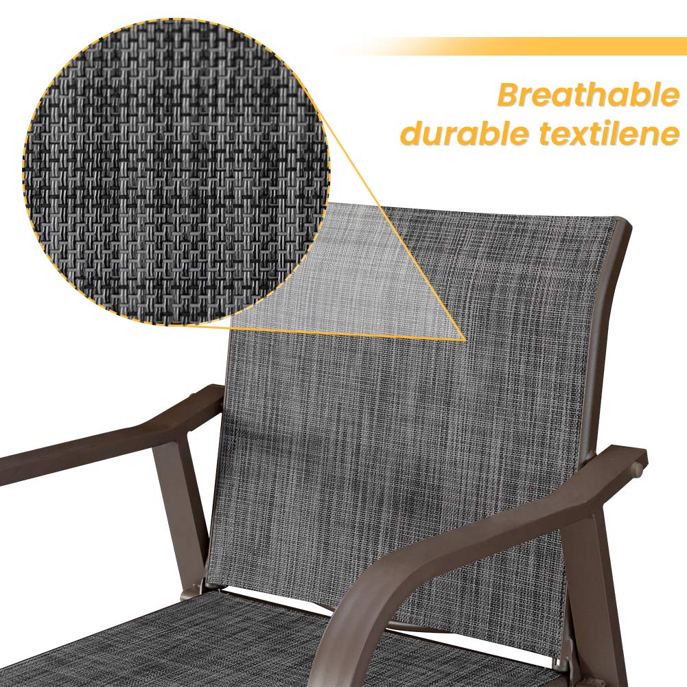Crestlive 2-Pack Outdoor Bar Stools Set - 27.5